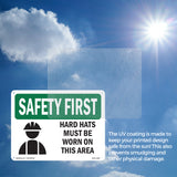 Hard Hats Must Be Worn In This Area With Symbol