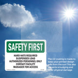 Hard Hats Required Suspended Load Authorized