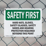 Hard Hats, Gloves, Safety Glasses, Safety