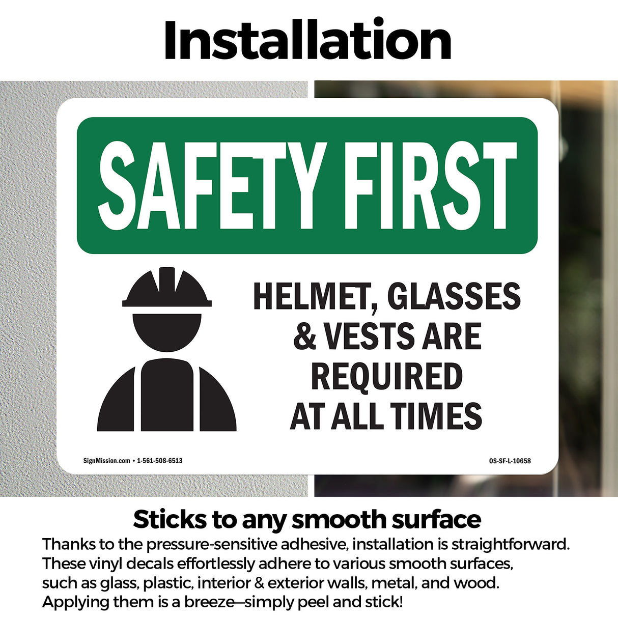 Helmet, Glasses & Vests Are With Symbol