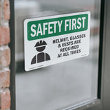 Helmet, Glasses & Vests Are With Symbol