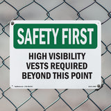 High Visibility Vests Required Beyond This Point