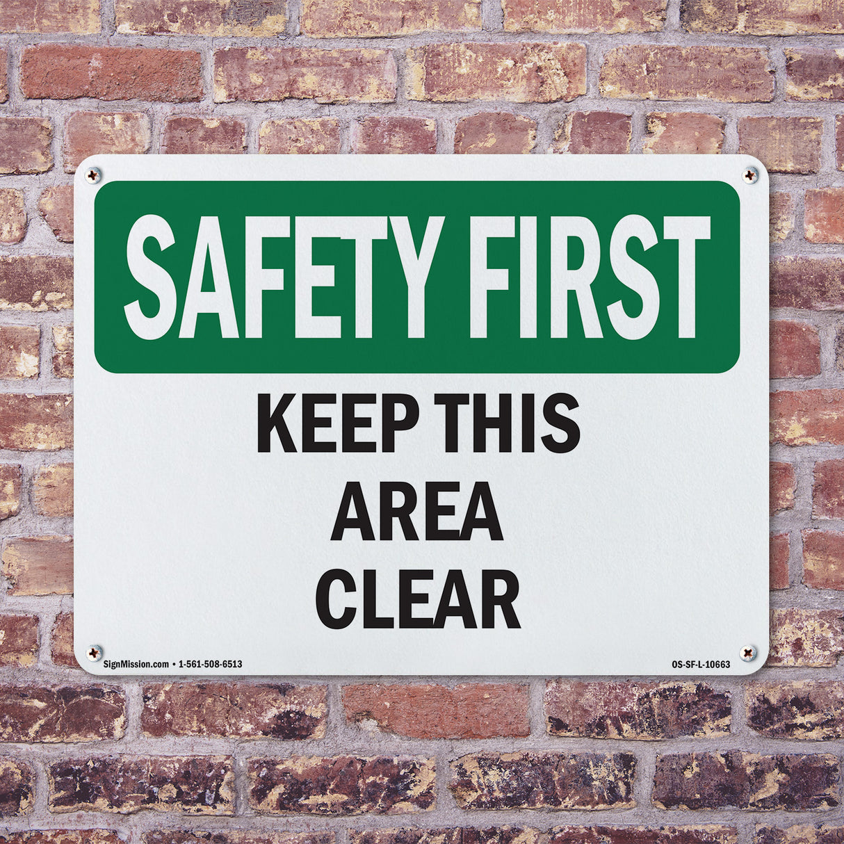 Keep This Area Clear