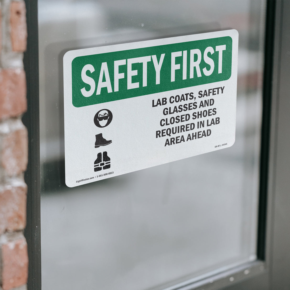 Lab Coats, Safety Glasses And With Symbol
