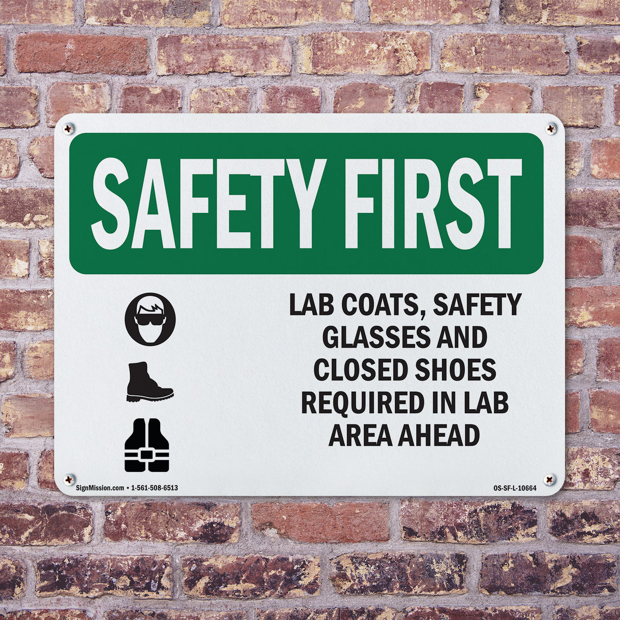 Lab Coats, Safety Glasses And With Symbol