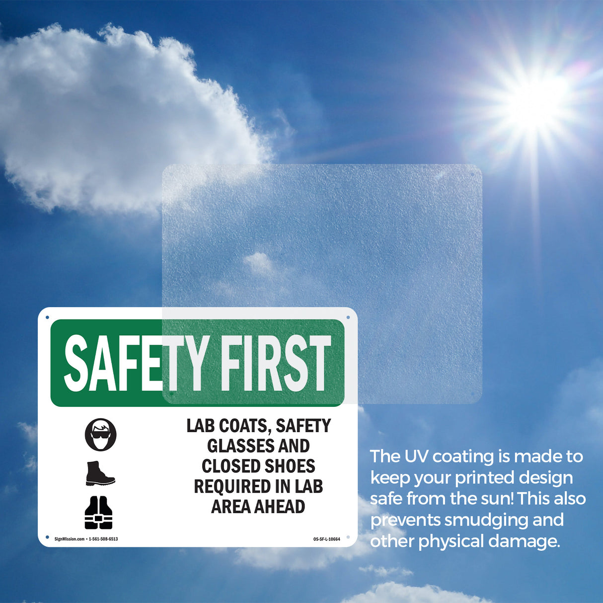 Lab Coats, Safety Glasses And With Symbol