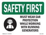 Must Wear Ear Protection While With Symbol