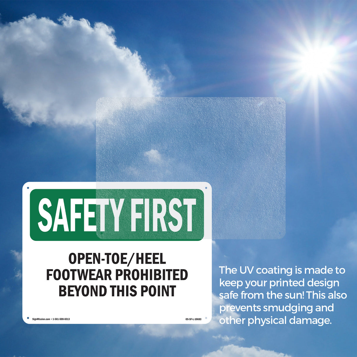 Open-Toe Heel Footwear Prohibited