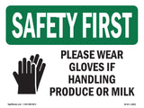 Please Wear Gloves If Handling With Symbol