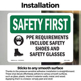 PPE Requirements Include Safety With Symbol
