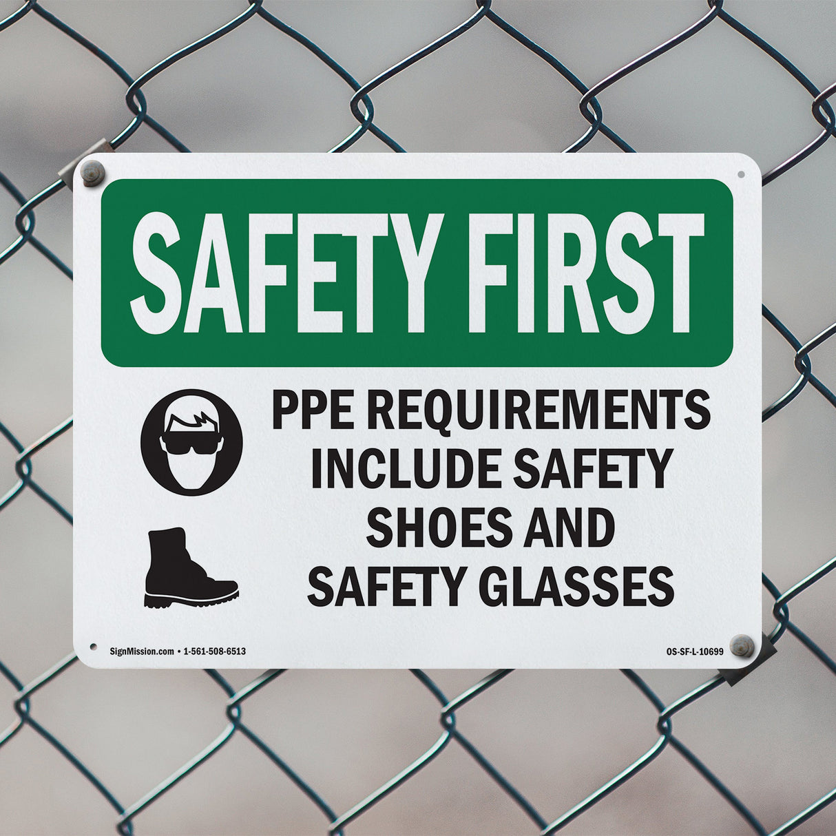PPE Requirements Include Safety With Symbol