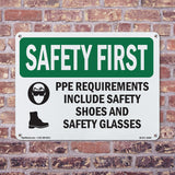 PPE Requirements Include Safety With Symbol