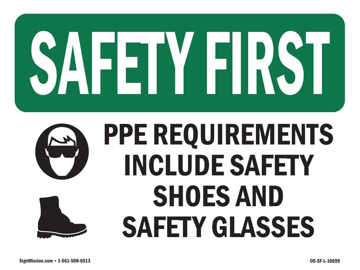 PPE Requirements Include Safety With Symbol