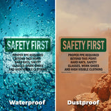 Proper PPE Required Beyond This Point - Hard