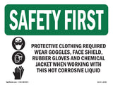 Protective Clothing Required With Symbol
