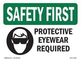 Protective Eyewear Required With Symbol