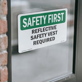 Reflective Safety Vest Required
