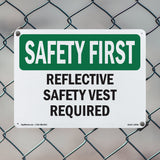 Reflective Safety Vest Required