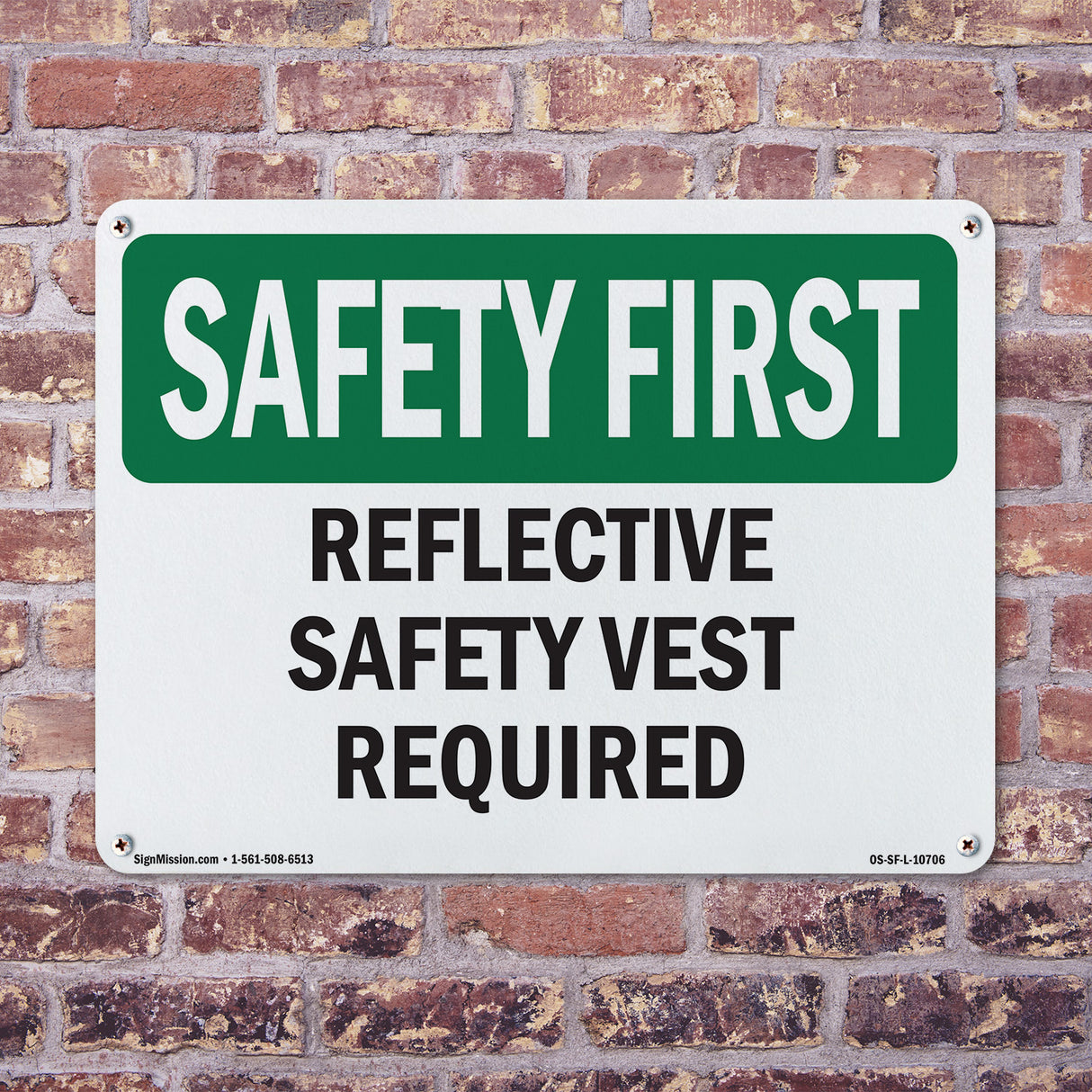Reflective Safety Vest Required