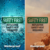 Reflective Safety Vest Required