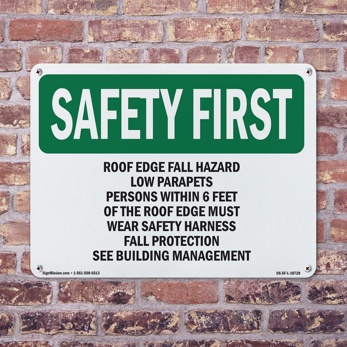Roof Edge Fall Hazard Low Parapets