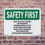 Roof Edge Fall Hazard Low Parapets