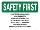 Roof Edge Fall Hazard Low Parapets