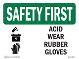 Acid Wear Rubber Gloves