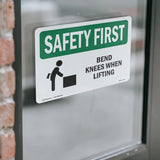 Bend Knees When Lifting Bilingual