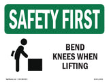 Bend Knees When Lifting Bilingual