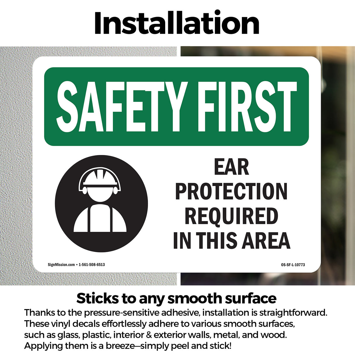 Ear Protection Required Bilingual