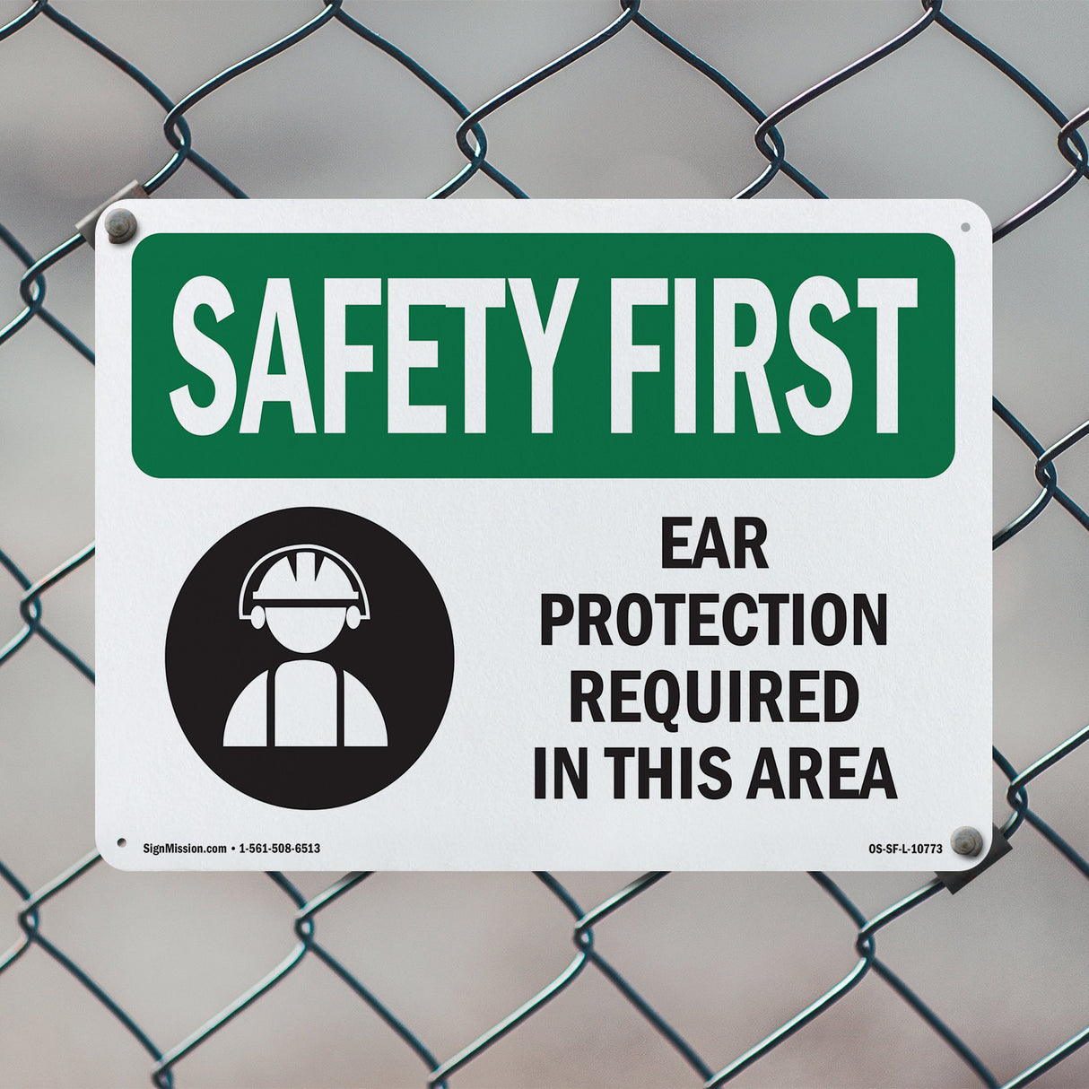 Ear Protection Required Bilingual
