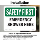 Emergency Shower Here