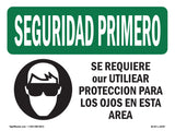 Eye Protection Required In Spanish