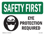 Eye Protection Required Bilingual