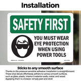 Eye Protection Using Power Tools