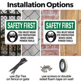 Eye Protection Using Power Tools