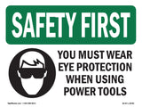 Eye Protection Using Power Tools