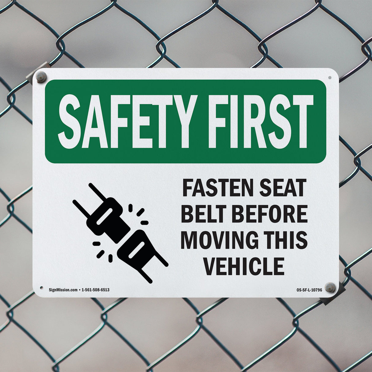 Fasten Seat Belt Before Moving Vehicle