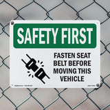 Fasten Seat Belt Before Moving Vehicle