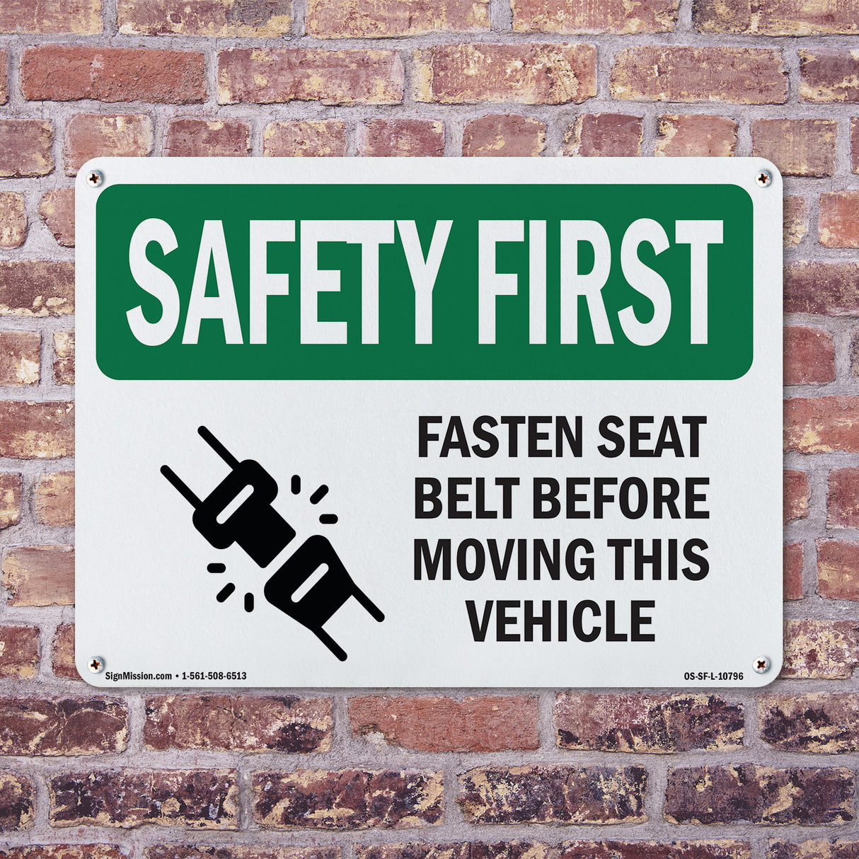 Fasten Seat Belt Before Moving Vehicle