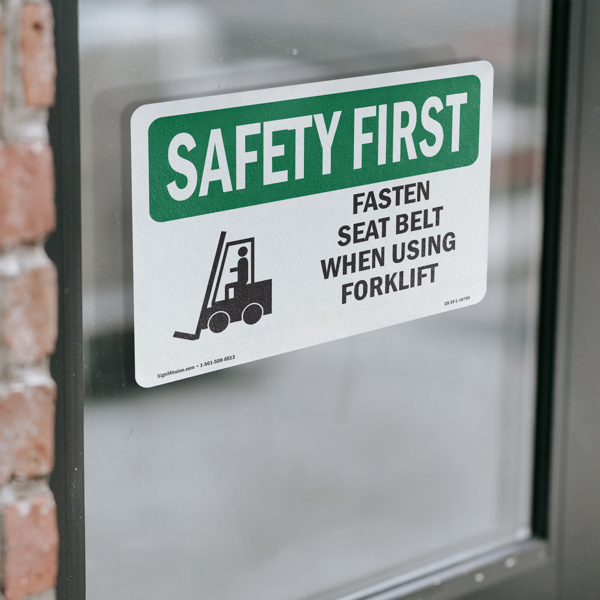 Fasten Seat Belt When Using Forklift