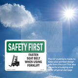 Fasten Seat Belt When Using Forklift
