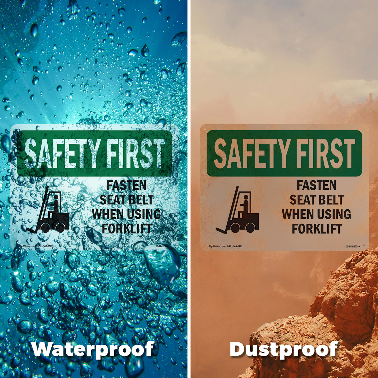 Fasten Seat Belt When Using Forklift