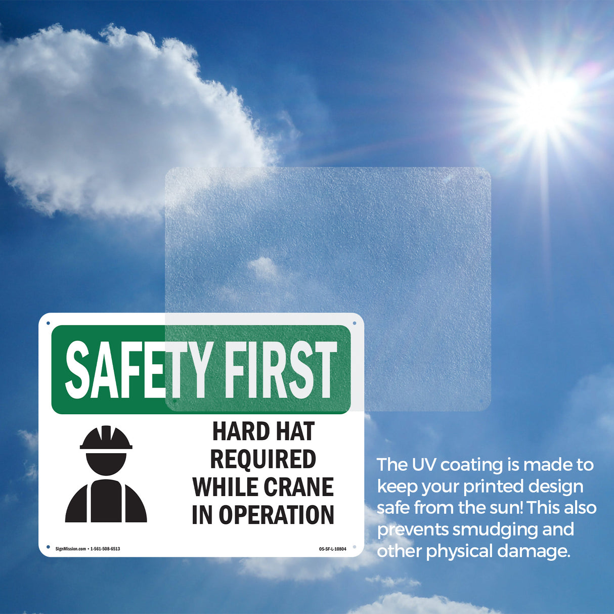 Hard Hat Required Crane Operation