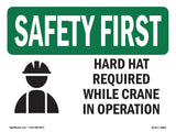 Hard Hat Required Crane Operation