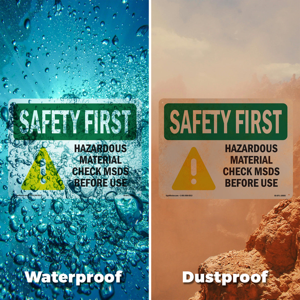 Hazardous Material Check MSDS Before