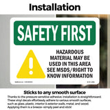 Hazardous Material May Be Used In Area