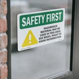 Hazardous Material May Be Used In Area