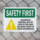 Hazardous Material May Be Used In Area